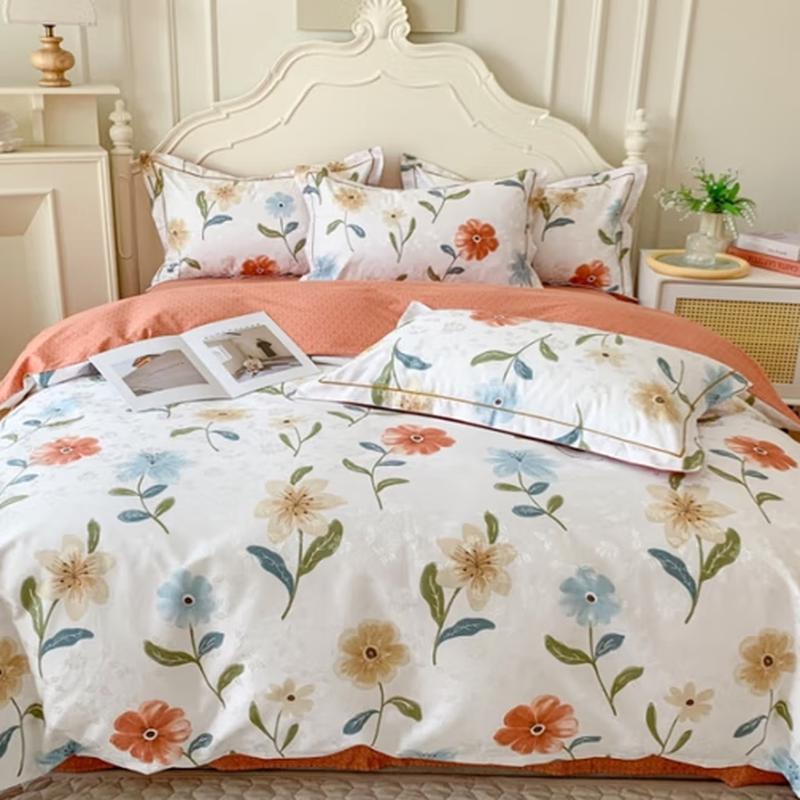 Grace All-Cotton Jacquard 4-Piece Bedding Set