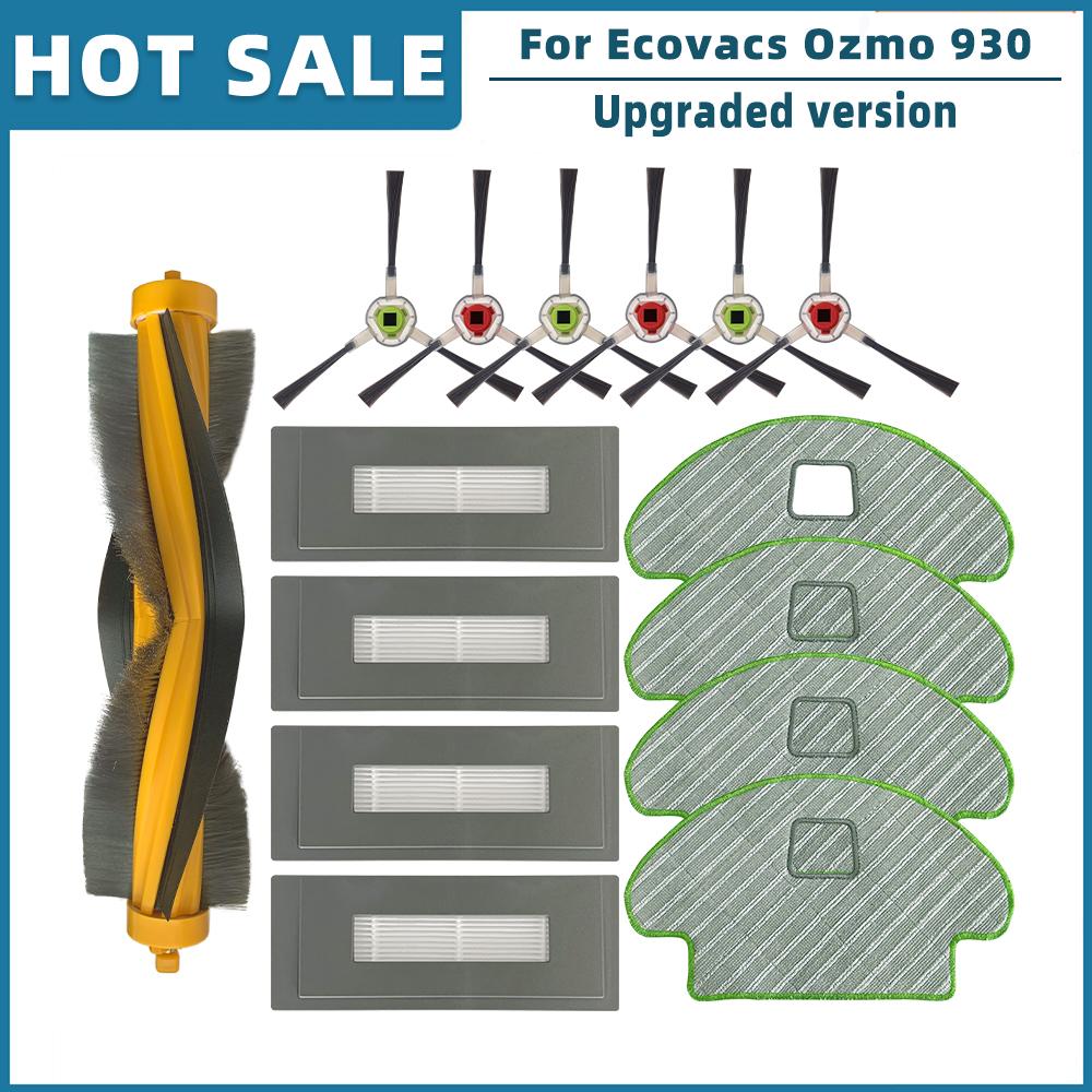 Replacement For Ecovacs Debot Ozmo 930 Robot Vacuum Spare Parts Accessories Roller Main Side Brush Hepa Filter Mop Rag Cloth