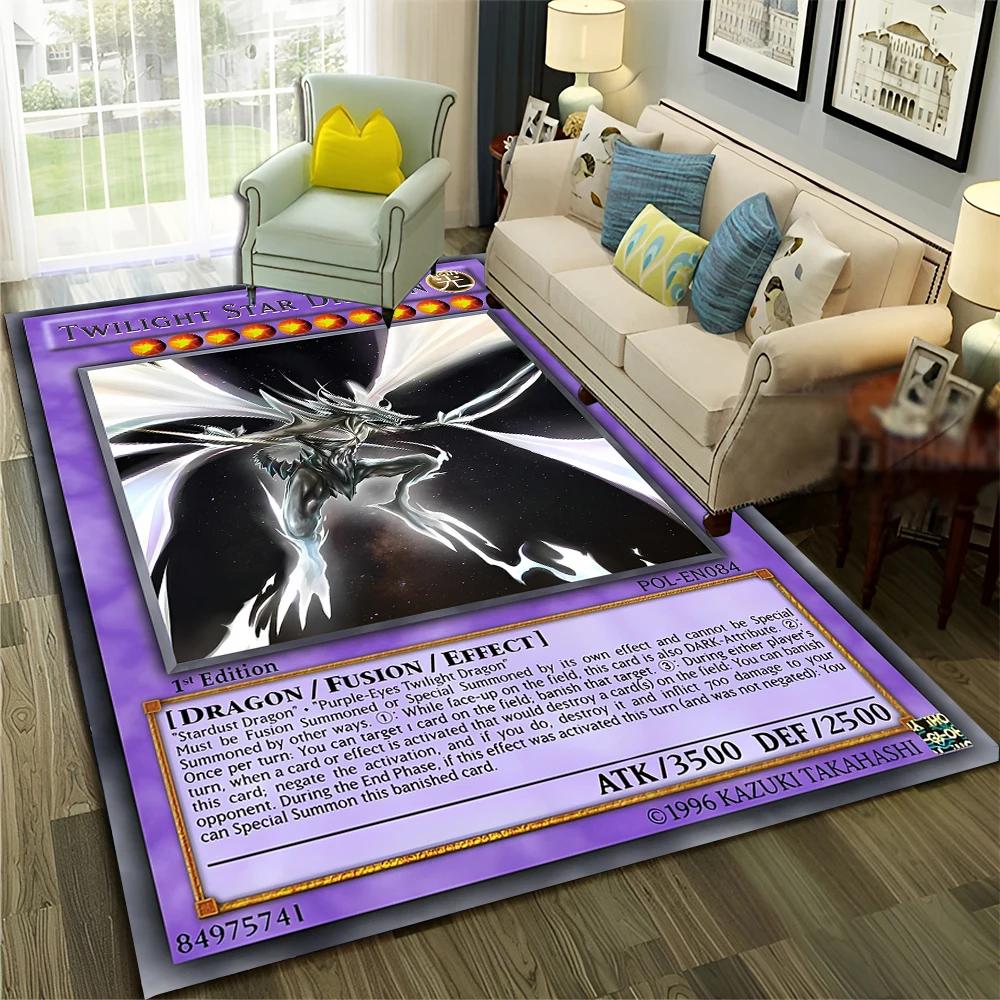 Yu-Gi-Oh MONSTER CARD Tappeto per cartoni animati anime per la casa Soggiorno Camera da letto Divano Zerbino Decor, Tappeto per bambini Tappetino antiscivolo