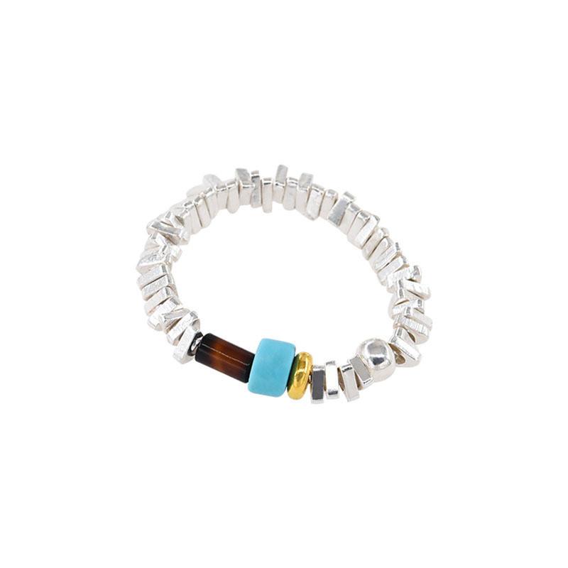 Trendy Korean Style Geometric Copper Ring For Women Elegant Simple Design Unique Fashion Statement