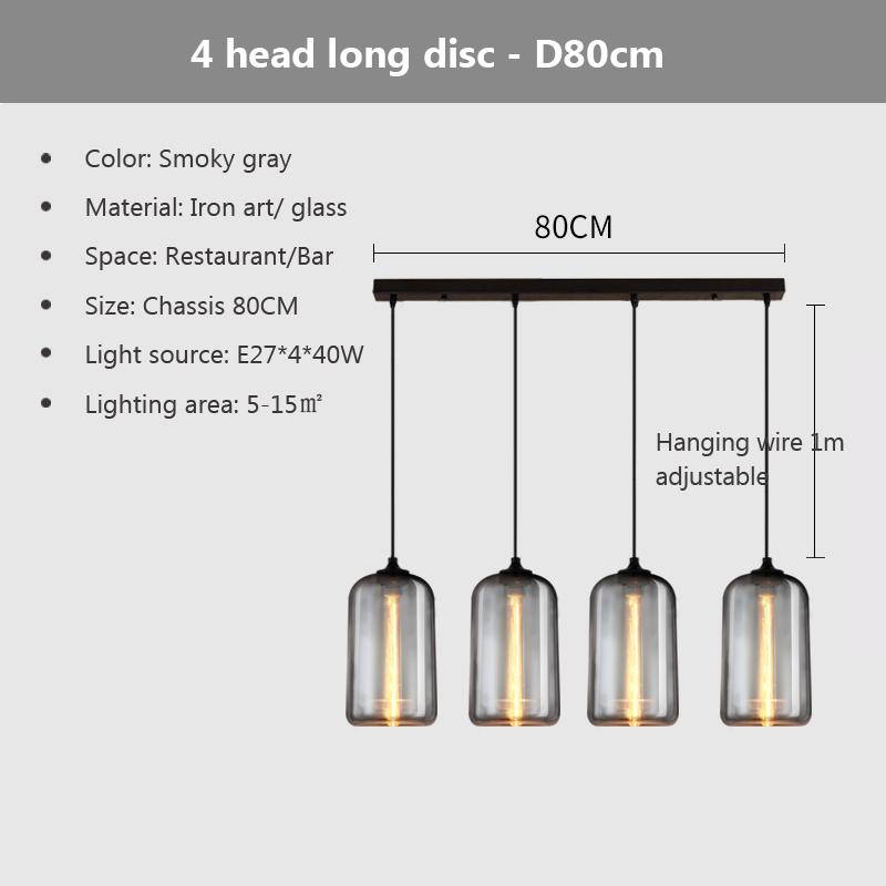 Nordic Hanging Loft Glasslustre Pendant Light E27/E26 for Kitchen Restaurant Bedroom Lamp Interior Decorative Pendant Light