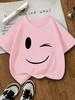 Cartoon children's T-shirt with print - summer boys' and girls' 100% pure cotton casual loose short-sleeved top