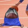 Basketball Mesh Bag Drawstring Backpack Oxford Cloth for Football Soccer