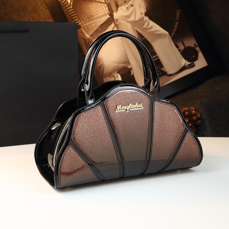 2025 New Splicing Dumpling Bun Single Shoulder Cross Shoulder Handbag Fashion