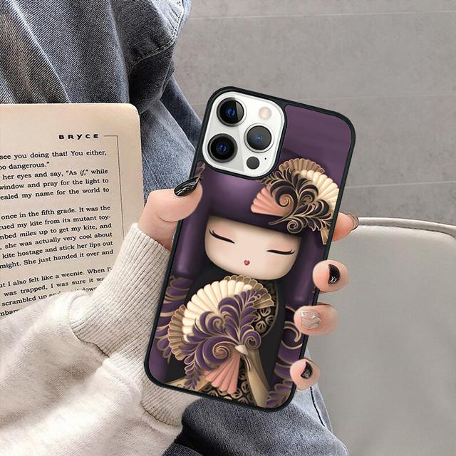 Japanese Keiko Kokeshi Doll Phone Case Cover for iPhone 17 Air 16 16e 15 13 14 11 12 Pro Max Plus coque fundas Shell