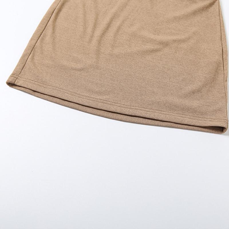 Summer New Solid Color Fashionable Off-Shoulder Low Neck Sexy Hollow Out Dress Women's Clothing