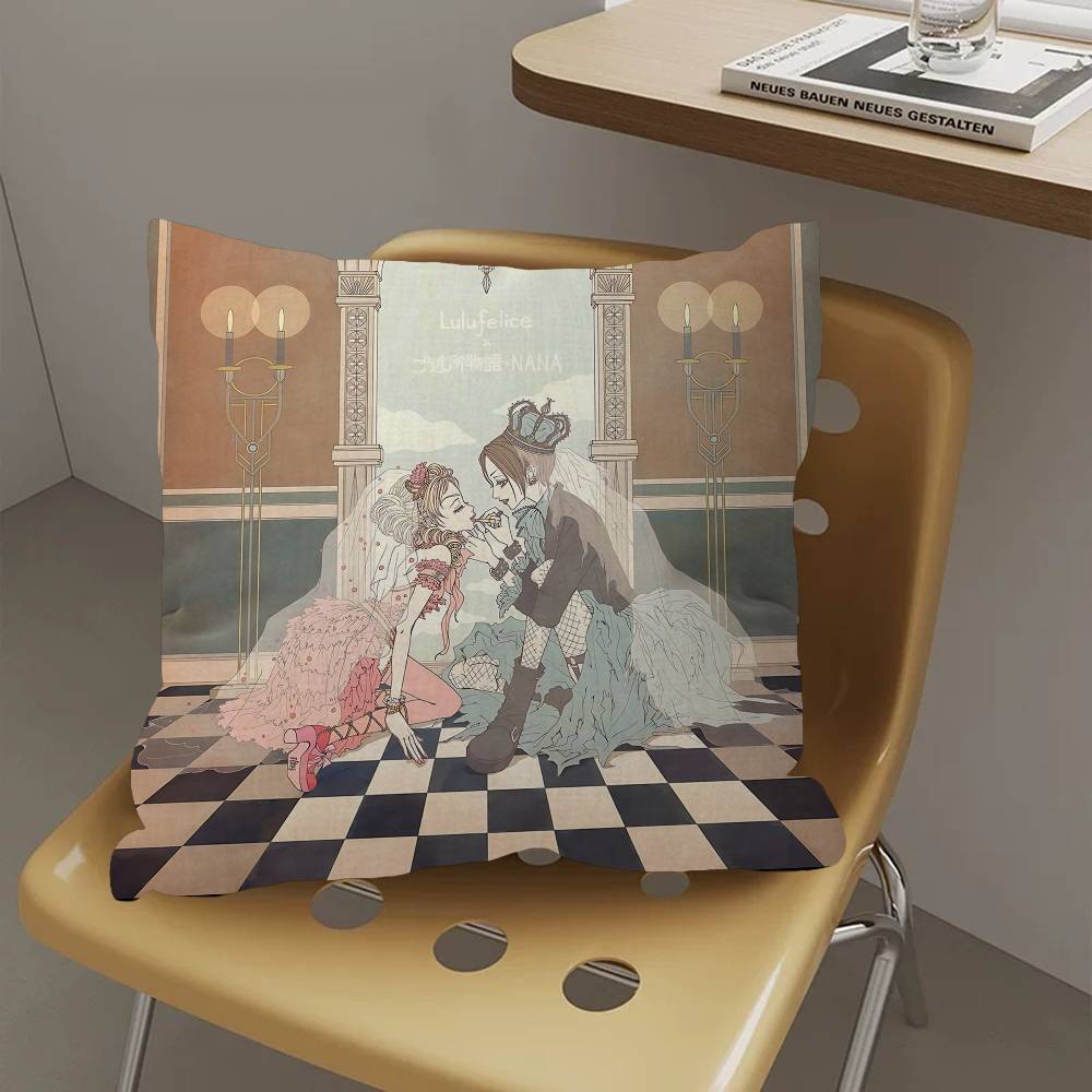 Anime P-Paradise kiss Cushion Cover Inches Farmhouse Decor Home Throw Pillow Covers for Couch Decorations