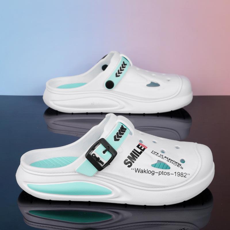 

Men s shoes 2025 summer new men s youth trend outdoor street travel fashion and comfort stepping on shit feeling bag head drag 45