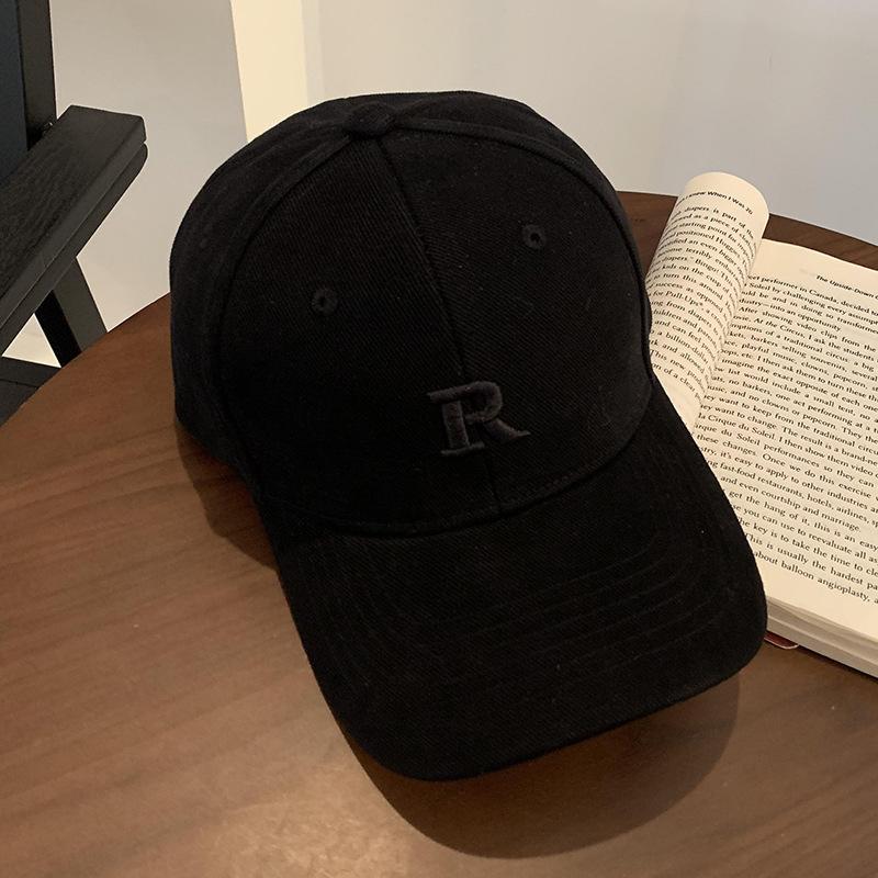 New Baseball Cap for Men and Women  Letters  Spring and Autumn Hard Top  Widen Large Head Circumference  Baseball Hat Beige