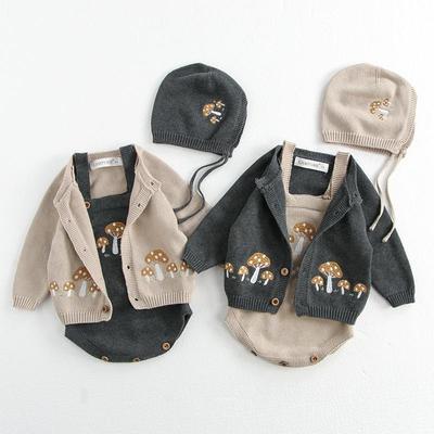 Neugeborenes Baby Langarm-Pullover Strampler Jumpsuit