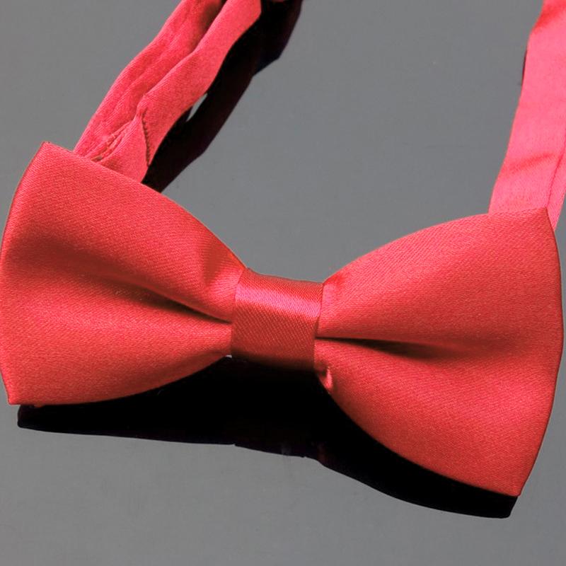 1Pc Children Formal Bow Tie Solid Color Baby Toddler Fashion Polyester Boys Wedding Classical Bowties