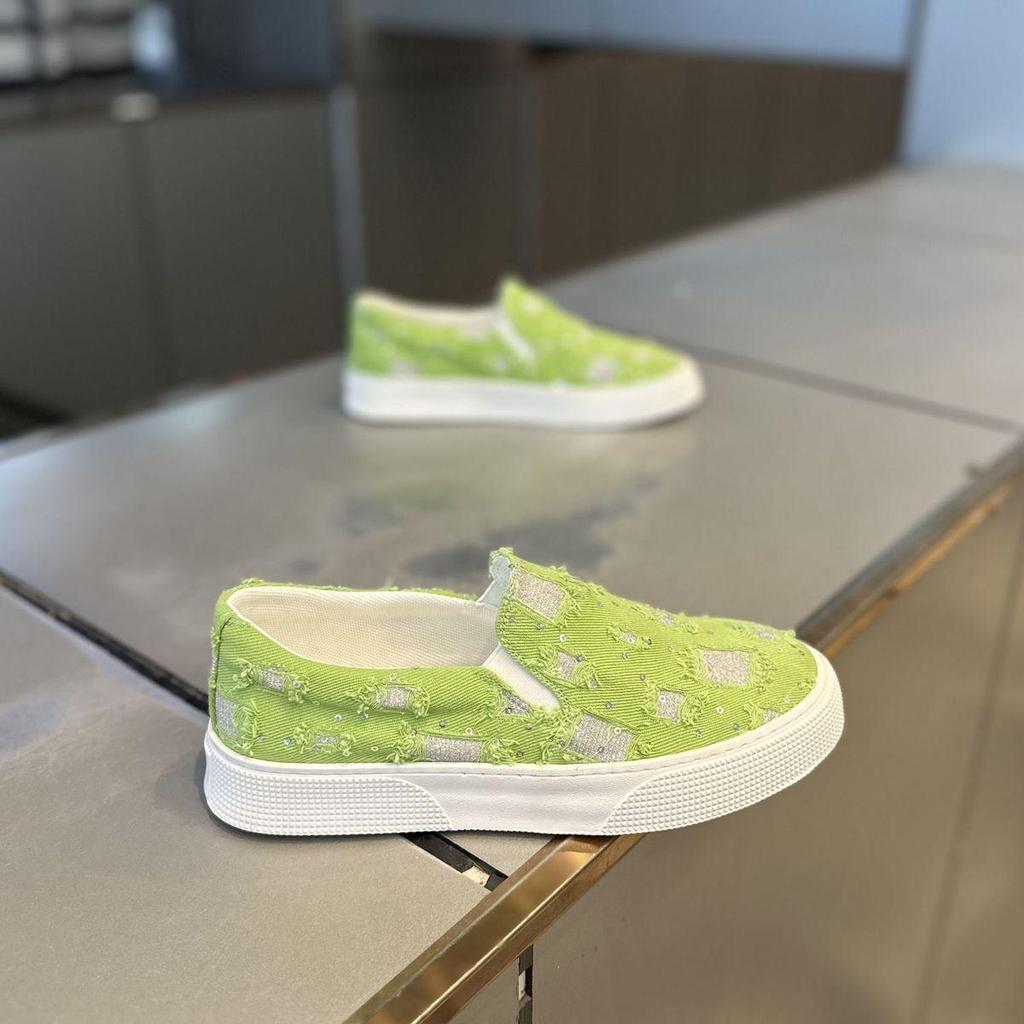 Herren Leichte Slip-On Canvas Schuhe - Sommer Casual, Bequem, Pailletten-Verzierter Stil