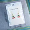 Christmas Earrings: Small Santa, Reindeer, Snowman Studs