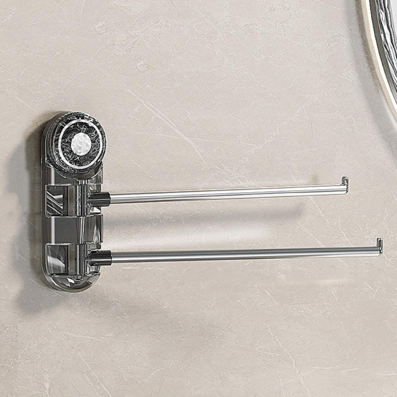 Mocny wieszak na ręczniki łazienkowe Elegancki wieszak na ręczniki z przyssawką Ścienny organizer na ręczniki do łazienki