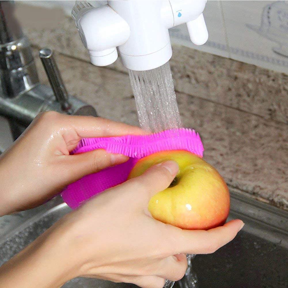 Multi-purpose Safe Silicone Brush Cleaning Mat Pads Heat-Resistant Dish Washing Brush Cleaner