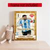 Messi Customize Your Name Diamond Painting Round Diamond Diy Frameless Holiday Artwork Suitable For Home Office Wall Decoration