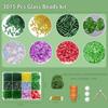 Self-make Beaded Flower Leaf Craft Set Succulent Cactus Glass Bead Floral Craft Box  Jewelry Making