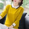 Women's Fashion Knitwear Large Size Sweater Long Sleeve Loose Fit Doll Collar Pullover Sweater Knit Outwear