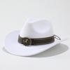 Curled Cowboy Hat Personalized Accessories, Western Cowboy Hat, Men's and Women's Outdoor Mountaineering Sun Hat, Woolen Hat