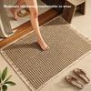 Waffle Bathroom Mat Non Slip Absorbent Bath Rug Soft Quick Dry Washable Doormat for Toilet Shower