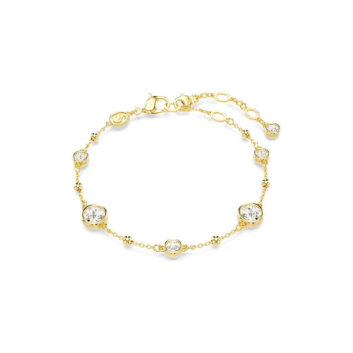Swarovski Imber Gold Tone Crystal-Studded Bracelet Women bracelet 5680094 Shopping Bag