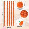 5PC Artificial Marigold Indian Wedding Flower Garlands Mexican Party Decor Day of The Dead Party Artificial Marigold Flowers
