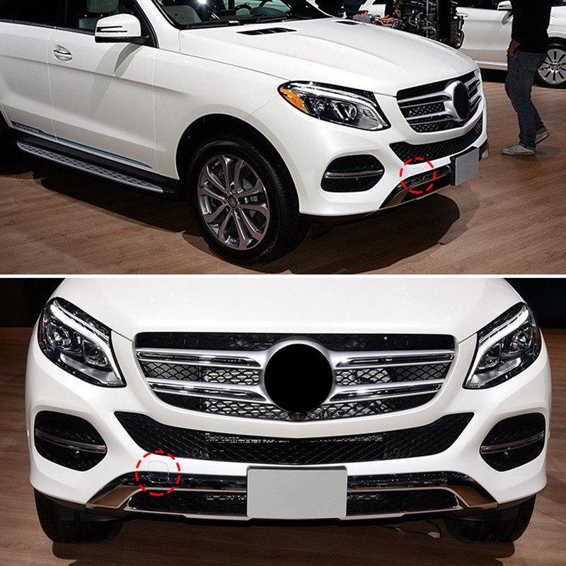 Car Front Bumper Tow Hook Cover Cap Towing Hole Lid Trailer Trim Cap For Mercedes Benz GLE Class W292 2015- GLE350 GLE400