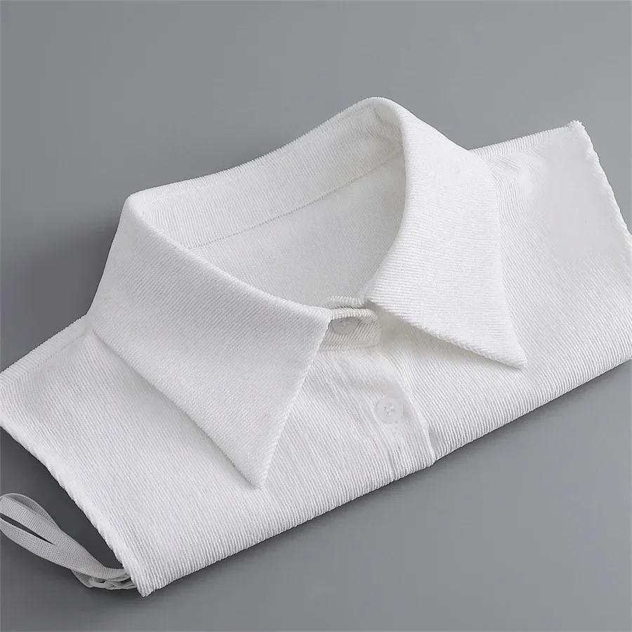 Korean Stand Lapel False Collar Women Embroidery Faux Col Half Shirt Blouse Fake Collars Sweater Shirt Detachable Collars