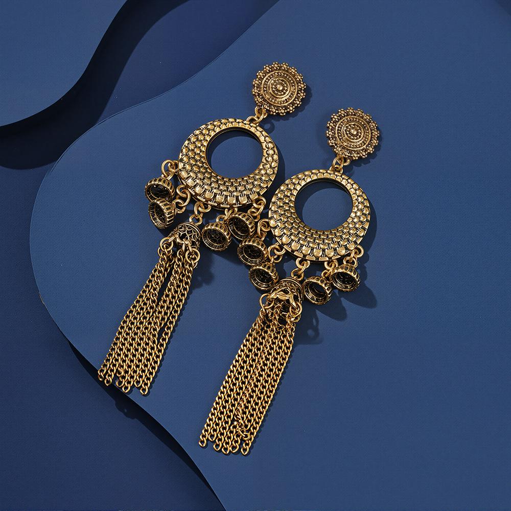 

Перебільшені Personality Шпильки, Довгі Ретро Бохо Дзвіночки, Сережки з Бахромою, Сережки Жіночності.