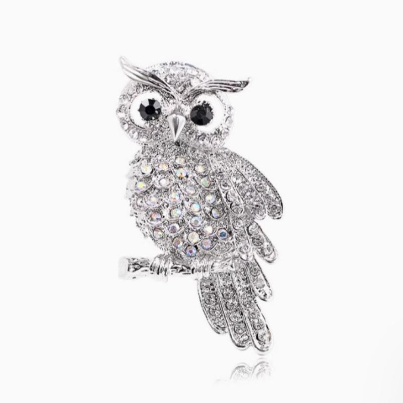 Fashion Owl Golden Pin, Women's Anti-exposure Buttons, Fixed Clothes Collar Accessories, Wedding Party Gifts