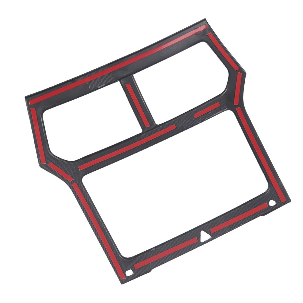 For Ford Explorer 2011 2012 2013 2014 2015 Carbon Black Interior Console Navigation Cover Frame Trim ABS Car Accessories 1pcs