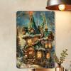 Vintage Christmas Tin Sign 8x12 Inch Metal Poster for Home Cafe Library Wall Decor