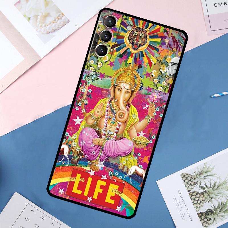 Ganesha Case For Samsung Galaxy S24 Ultra S21 S22 S23 S25 Ultra S9 S10 Plus S20 FE S25 FE Back Cover