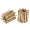 Motor Pinion Gear Brass Replacement for Duplo Intelli Lok Module 0.5 9 Teeth Brass Gear Drive Gear Engine Gear Motor Pinion