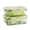 Dermas Heat-Resistant Glass Lunch Box Set