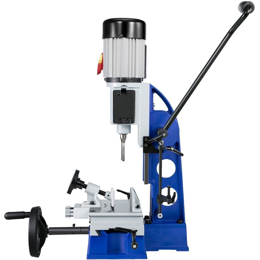 Table Mortiser, 1/2 HP, 1700 RPM, Bench Drill Press with Movable Workbench, Hollow Mortiser, for Drilling Round, Square, or Special Square Holes In