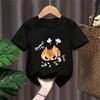 The Angry Cat Printed Roundneck and Kids Top Clothing New Fashion BoyGirl Summer Clothing Cartoon Graphic TShirt