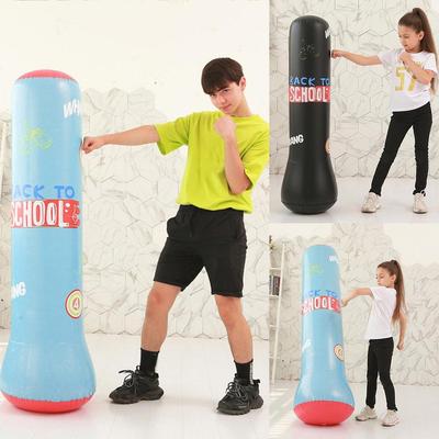 Inflatable Boxing Standing Bag Training Pressure Relief Fitness Punching Sandbag for Chilren Christmas Gifts