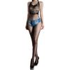 Women Sexy Jumpsuit Stockings Lace V Hanging Neck Backless Tube Top Bodysuit Oil Shiny Glossy Sheer Ultra-Thin Full-Body Socks