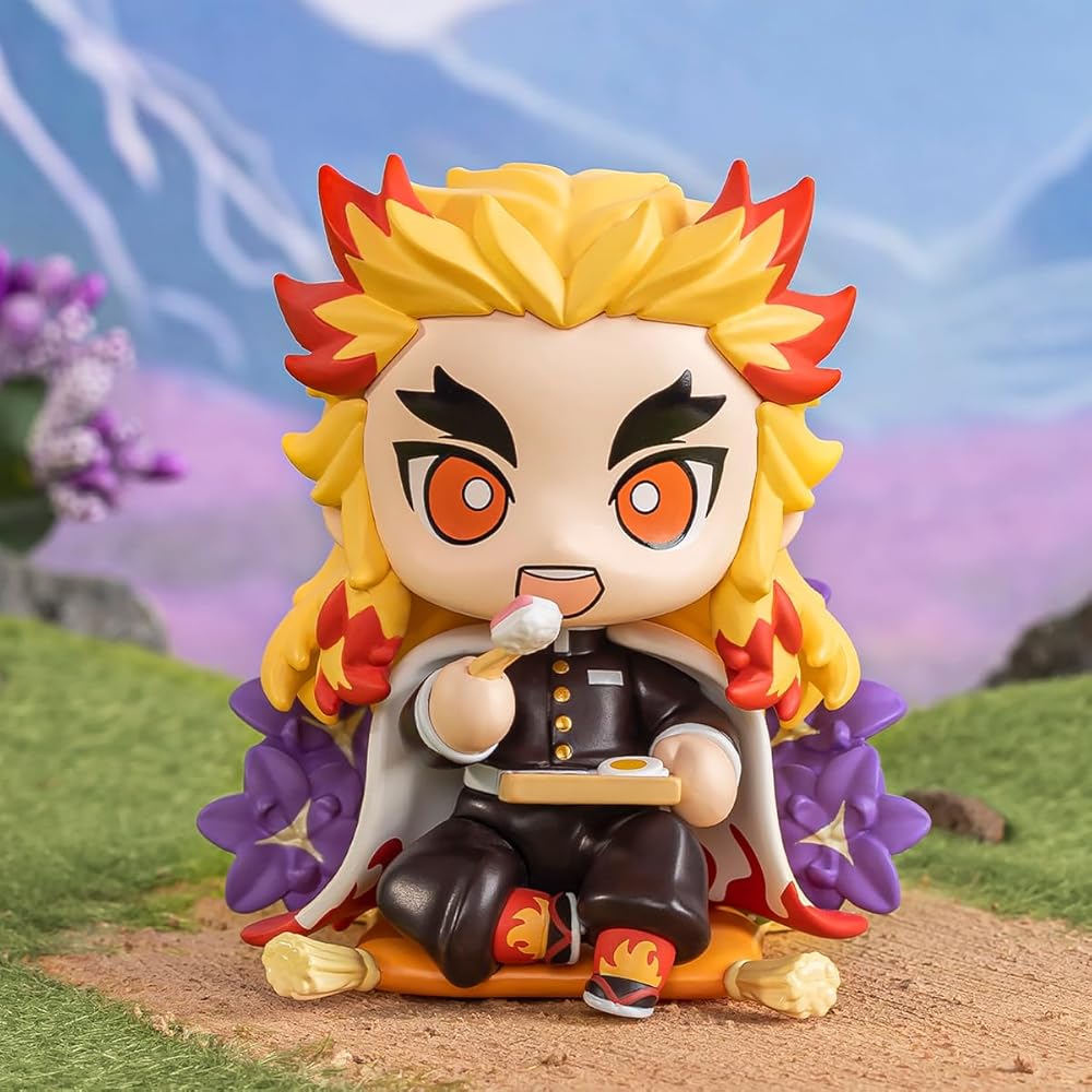 Pop Mart Demon Slayer Birthday Flower Series Assorted Box 12 Pieces Blind Box Figures PVC Collectible Toys