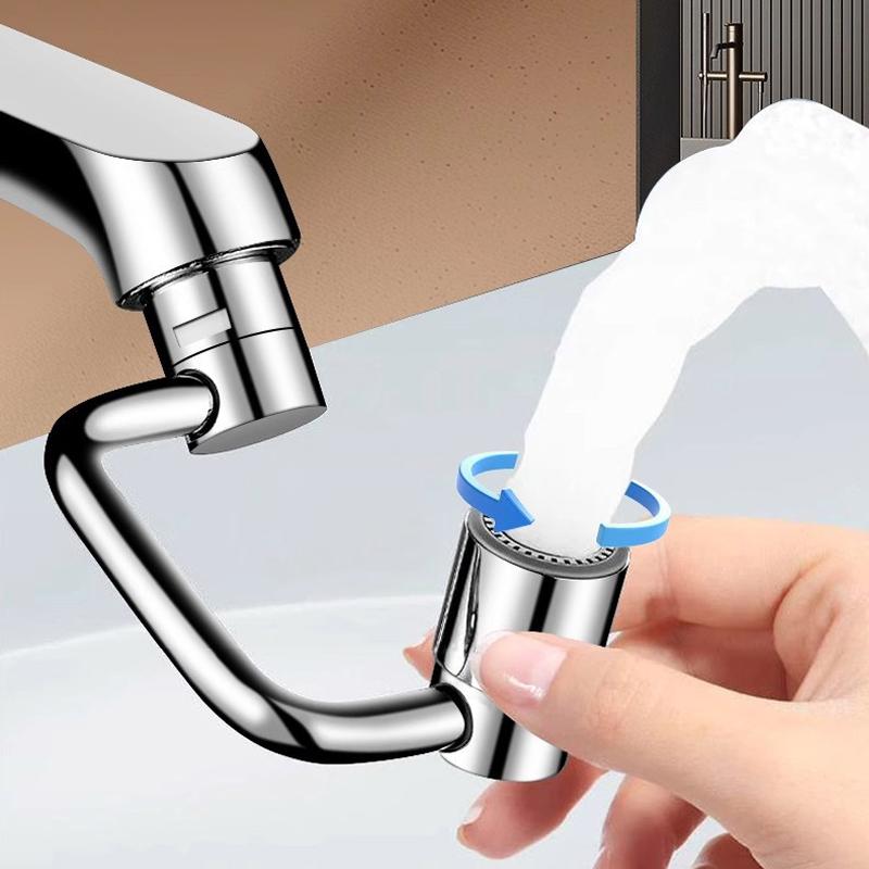 1080° Rotatable Kitchen Faucet Anti-splash Aerator Bathroom Tap Universal Faucet Extender Bubbler Head Faucet Nozzle Adapter