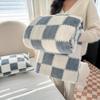 Premium Winter Coral Fleece Plaid Blanket for Women - Thickened Milk Fleece Office Nap Throw