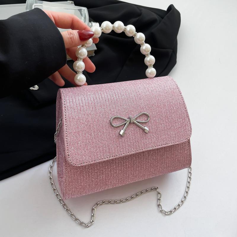 

Премиальный рюкзак с бантом 2025 года, новая модная сумка-мессенджер в иностранном стиле, маленькая переносная сумка через плечо, маленькая квадратная сумка розовый