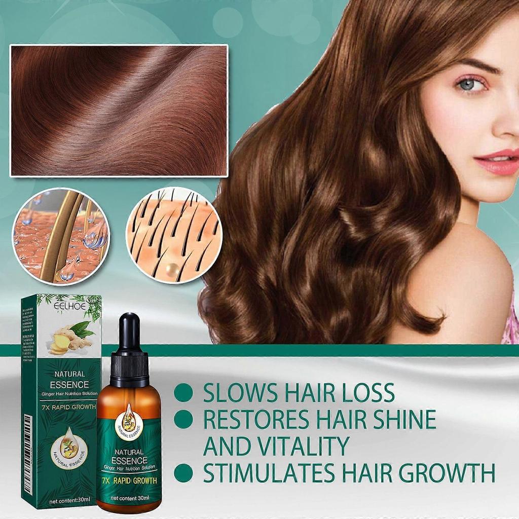Ginger Hair Care Essential Oil, Repair Hair Follicle Soft And Luster Hair Care Essential Oil