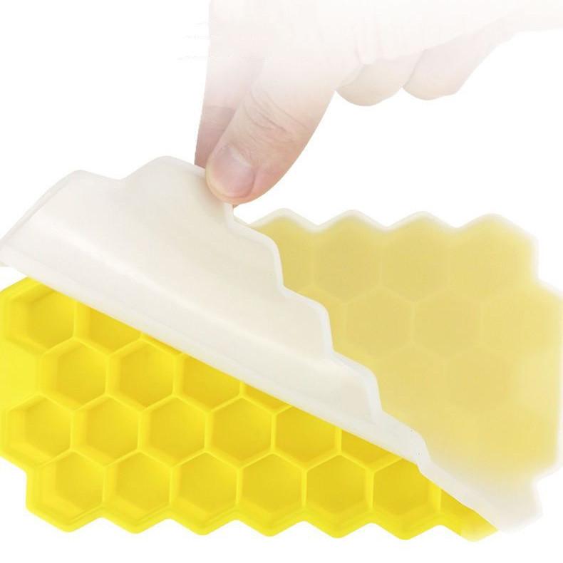 Cube Maker Silicones Ice Mould Honeycomb Ice Cube Tray Multipurpose Silicone Mold Food Grade Mold for Whiskey Cocktail