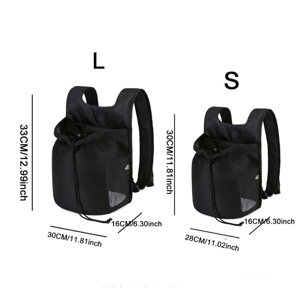 Portable Breathable Pet Chest Shoulder Bag Adjustable Double Shoulder Dog Walking Bag Foldable Cycling Pet Backpack Travel