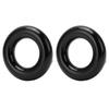 2pcs Golf Weighting Ring Round Glossy Trainning Club Swing Weight Donut for Warm Up Black