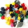 Generic 50pcs Car Trim Rivets Dashboard Push Pin Bumper Clip Car RV Truck Boat Replacement Maintenance Kit Color Random