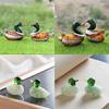 Art Glass Duck Miniature Animals Collection Glass Duck Figurines Tabletop Ornament for Home Office Decorations Gift