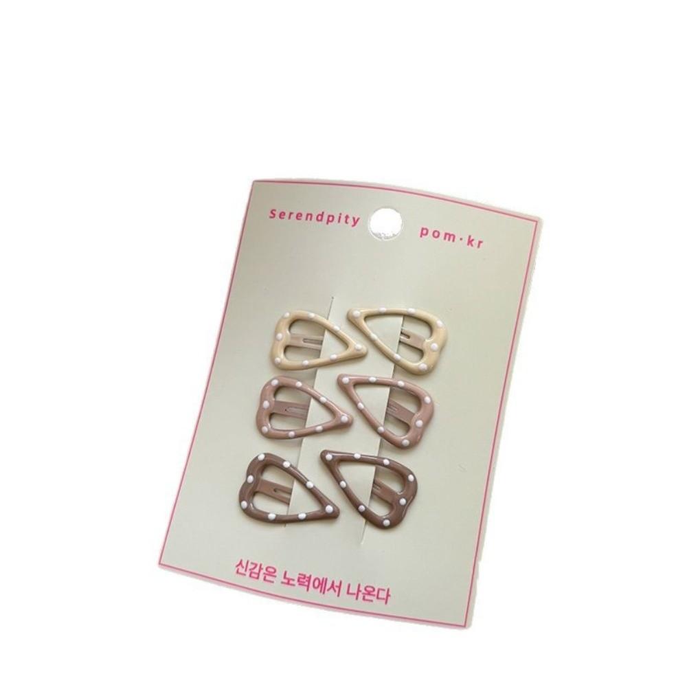 6 pièces/ensemble Pinces à cheveux douces Barrettes mignonnes Accessoires pour cheveux Épingle à cheveux pour filles